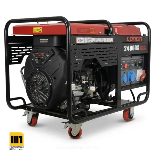 موتوربرق لانسین مدل loncin-lc22000s صنعتی 18 کیلووات سه فاز تک فاز